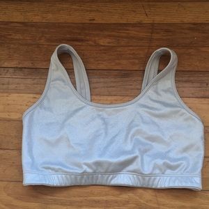 Iridescent Victoria’s Secret Pink sports bra